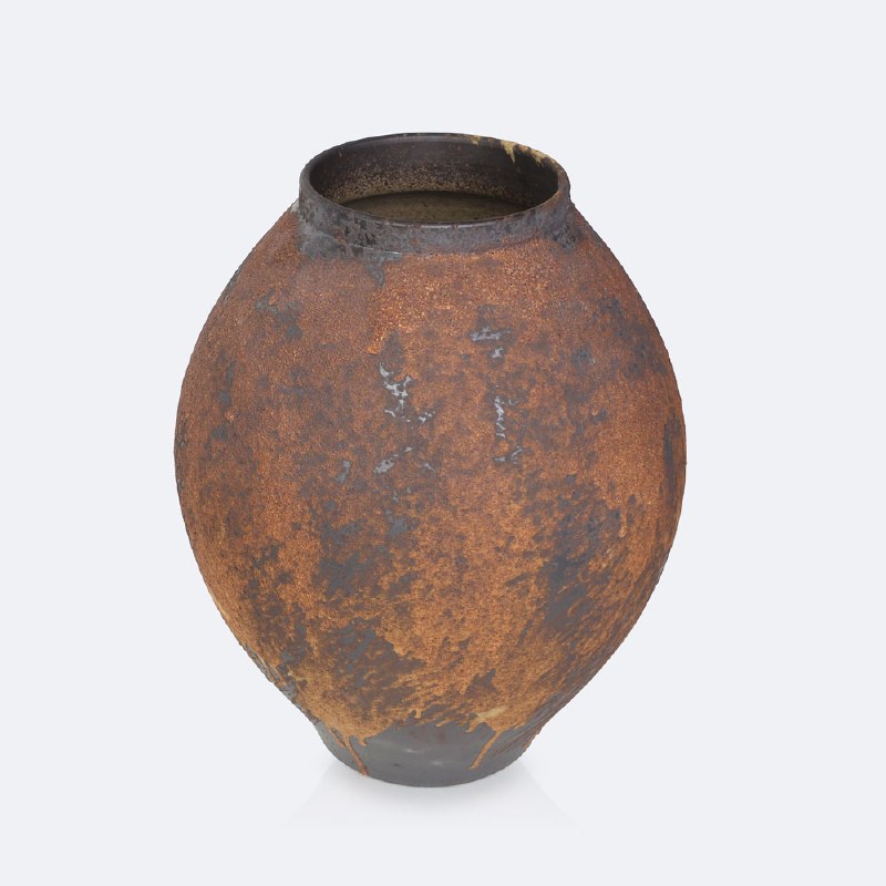 Tall Ceramic Vase - Brown