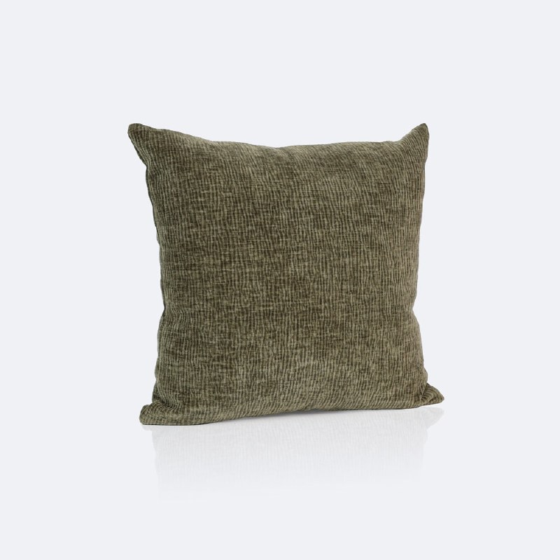 18"x18" Throw Pillow - Olive Velvet