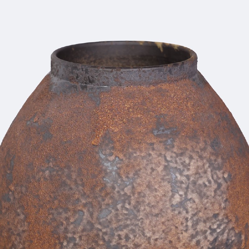 Tall Ceramic Vase - Brown