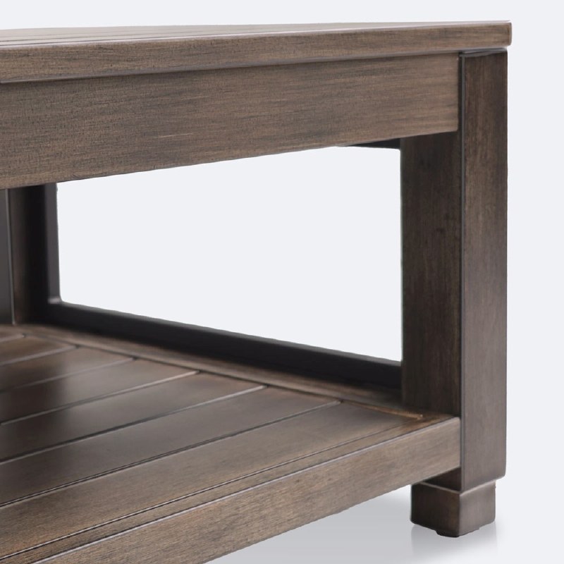 Denver Coffee Table – Brushed Taupe Frame