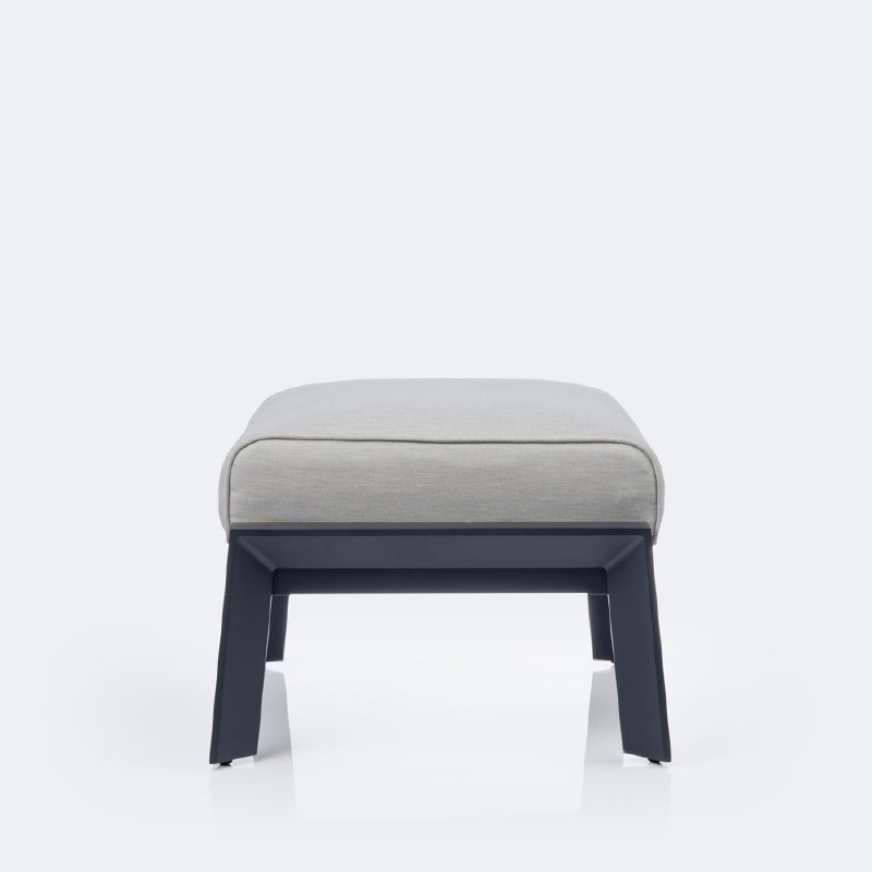 Eros Ottoman, Black Frame, Sand Cushions