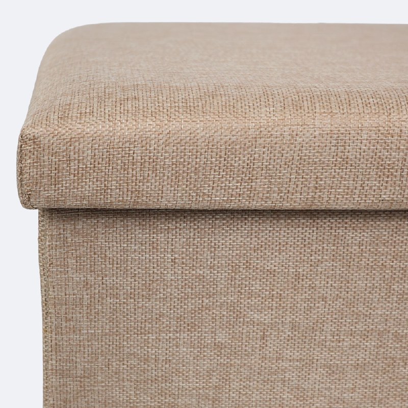 Wilson Collapsible Storage Pouf - Beige