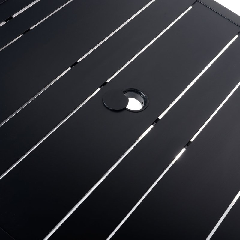 New York 35" Square Dining Table - Black