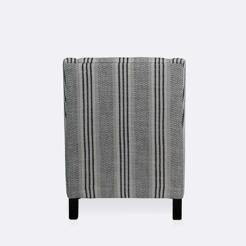 Griffin Accent Chair - Black & White Stripe