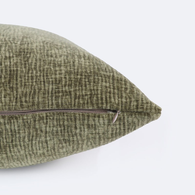 18"x18" Throw Pillow - Olive Velvet