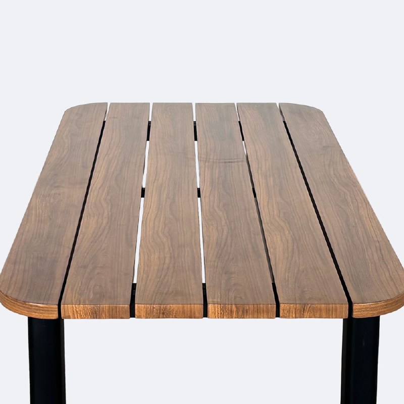 Rumi Coffee Table - Woodlook Black Frame