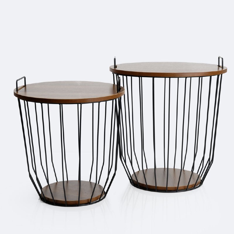 Storage Table - Wood Look Top - Large