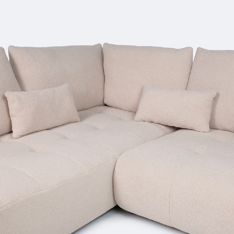 Estelle Left Hand Facing Sectional  - Bone