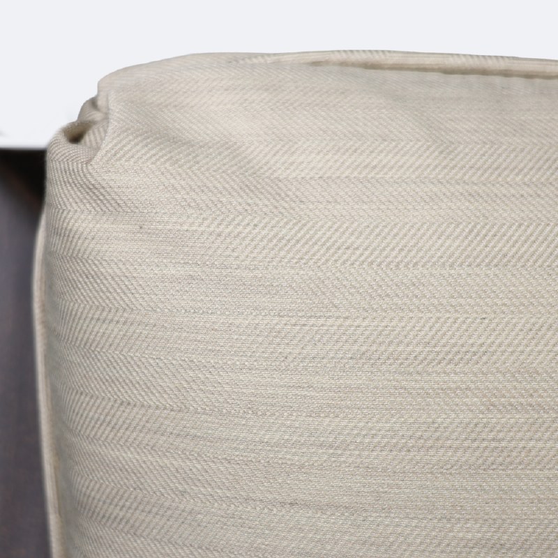 Riviera Dining Armchair - Brushed Mahoganny Frame/Cream Cushion