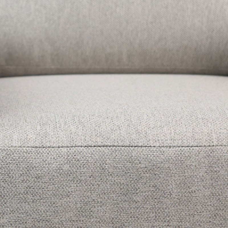 Denver Club Chair – Brushed Taupe Frame - Tan Cushions