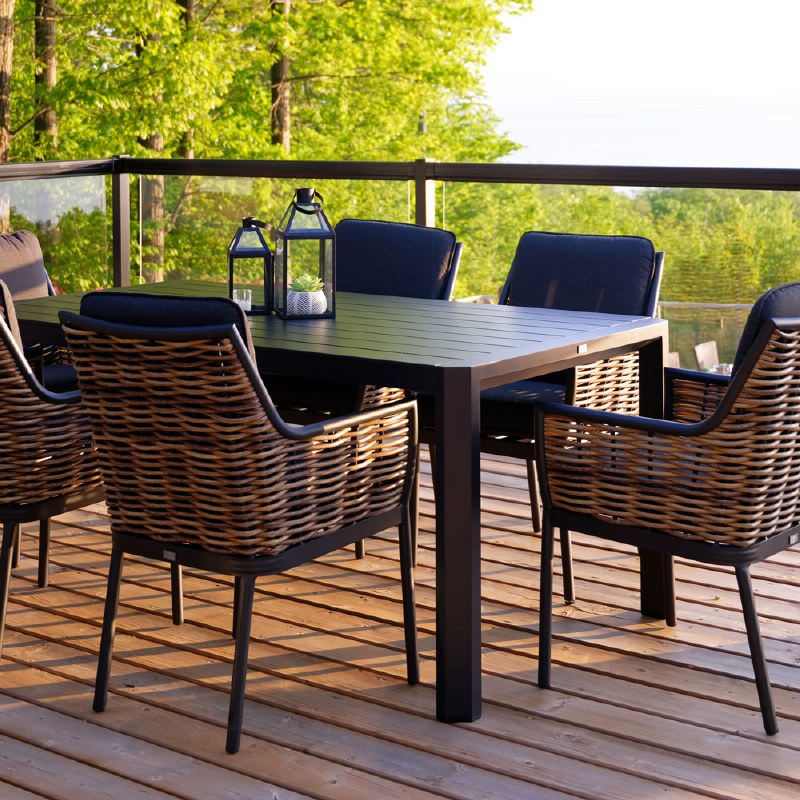 Holiday 37”x71” Dining Table - Black