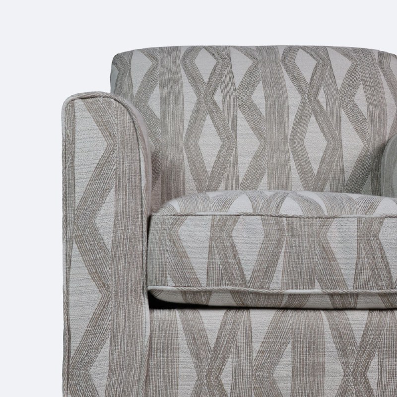 Harrison Accent Chair - Beige Print
