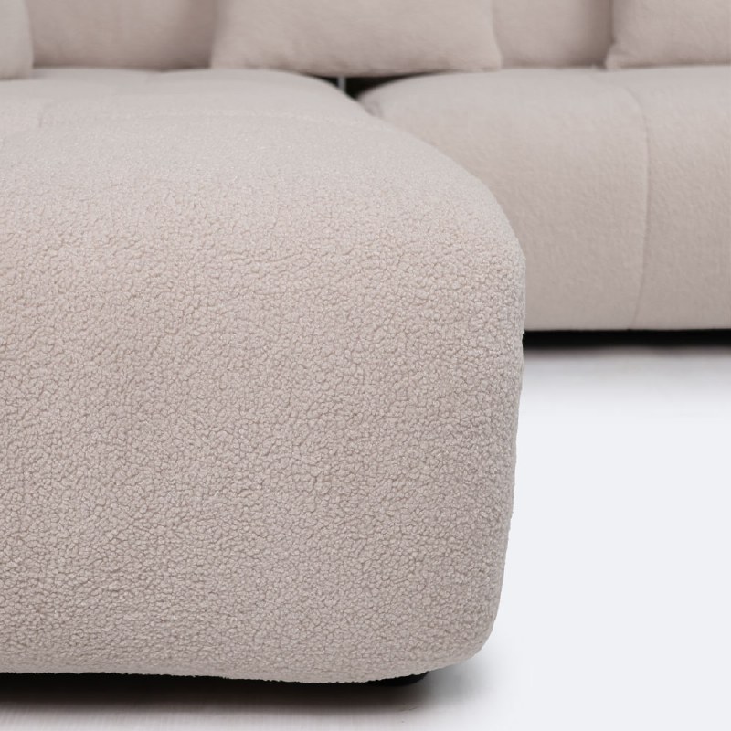 Estelle Left Hand Facing Sectional  - Bone
