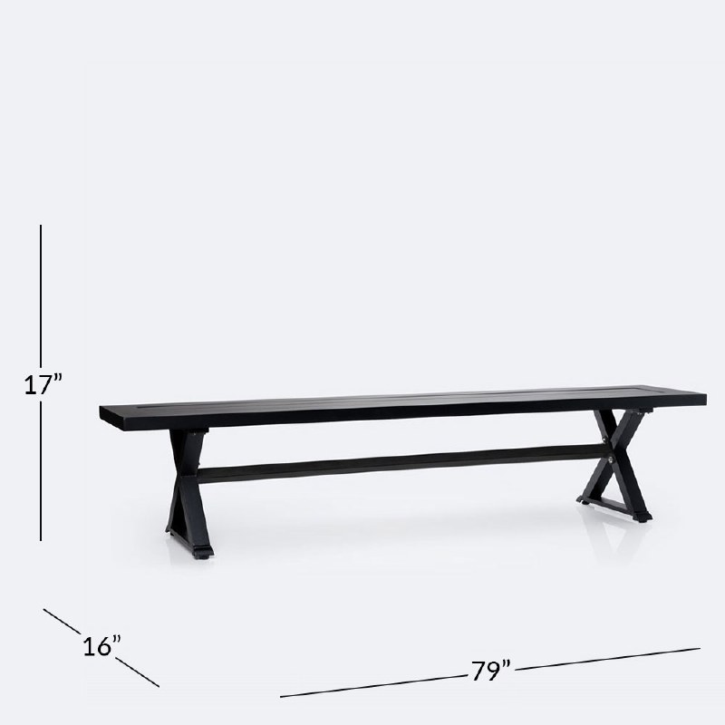 Belvedere Bench - Black