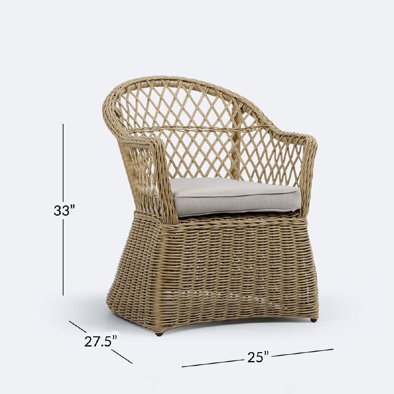 Betty Dining Armchair  Natural