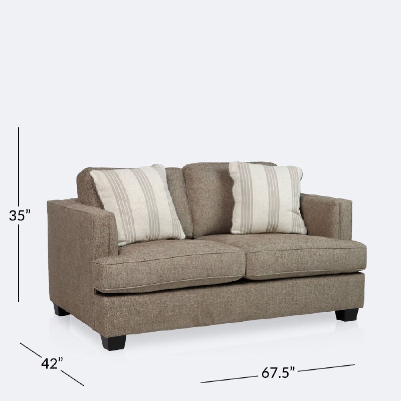 Halston Loveseat - Cappuccino