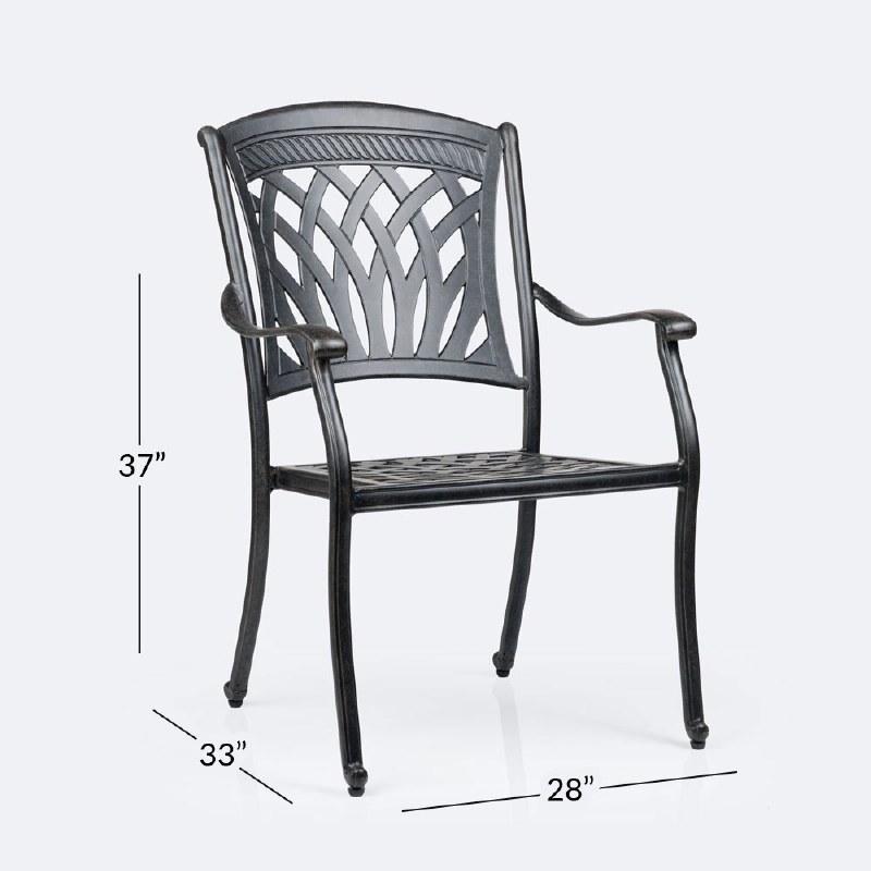 Ivy Dining Armchair - Black Tippet