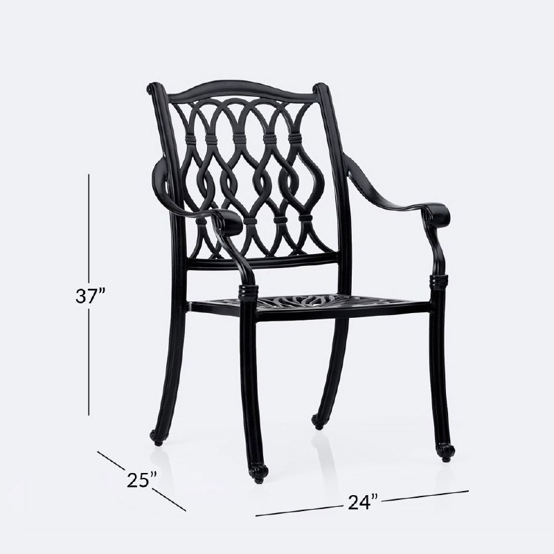 Meghan Armchair - Black Tippet