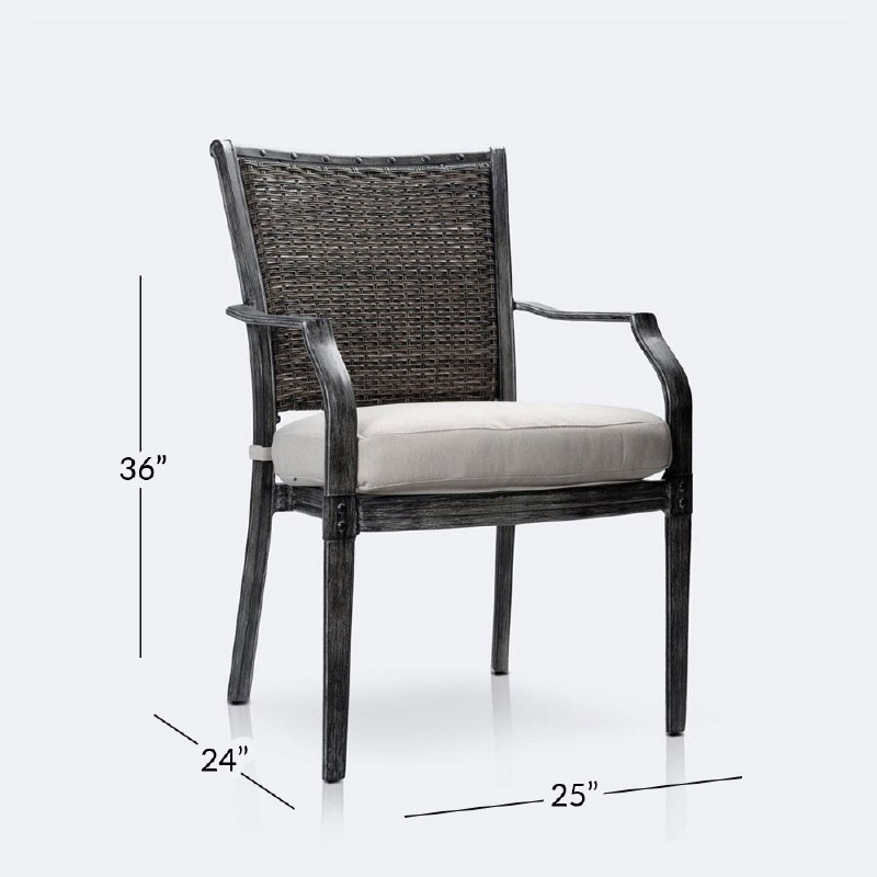 Sunnyvale Dining Chair - Brushed Grey/Grey