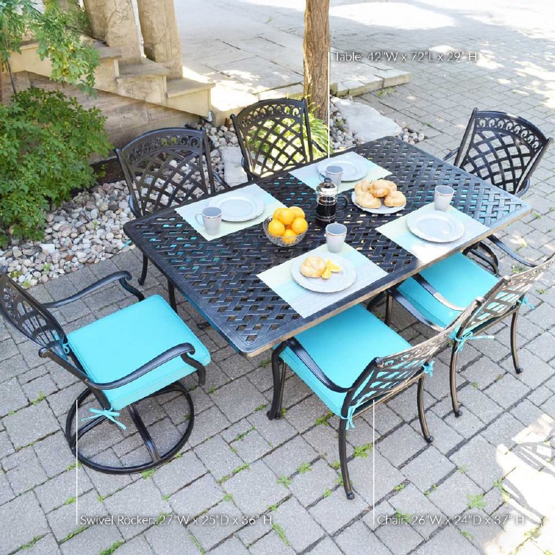 Blanca Dining Set - 6 Seats – Black Tippet