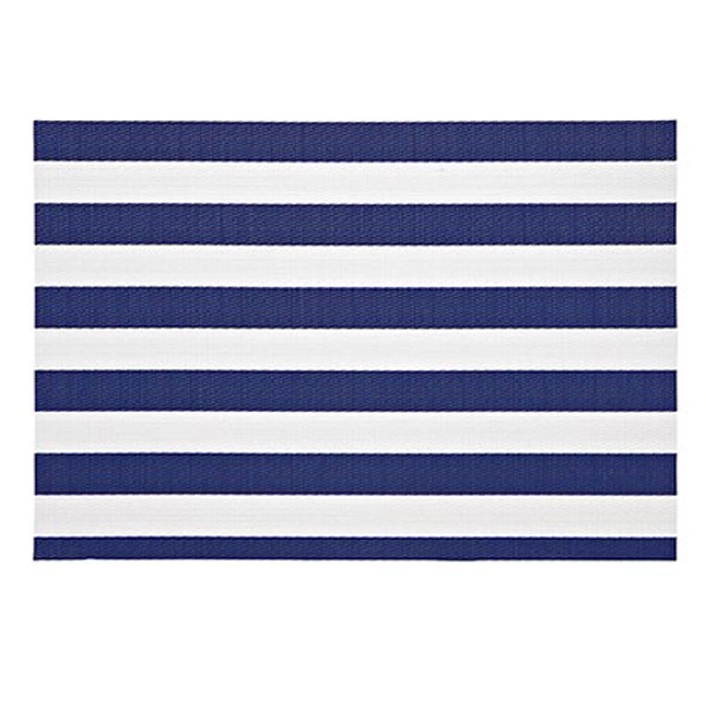 Vinyl Placemat Navy Cabana Stripe D.O.T. Furniture Limited