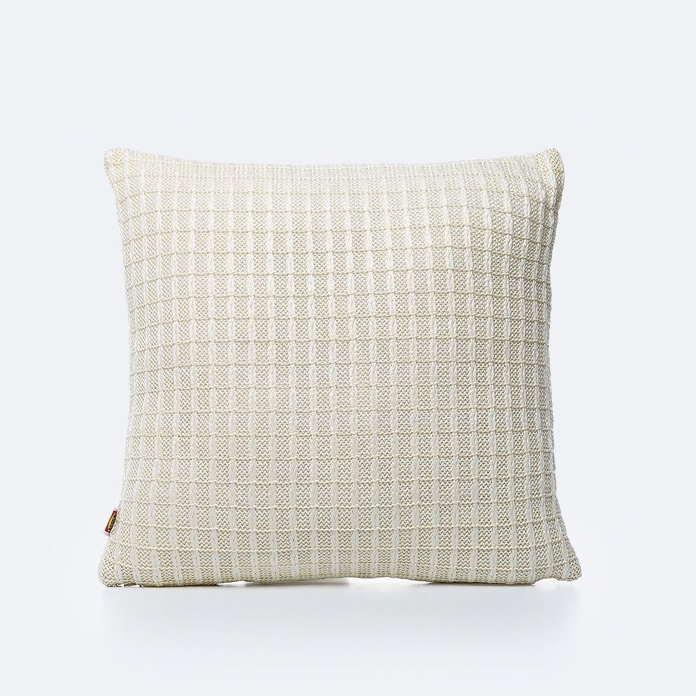 Textured White Throw Pillow D.O.T. Furniture Limited