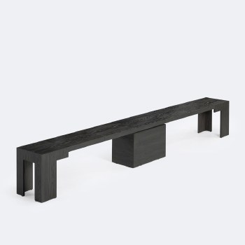 Transformer Bench - Smoked Hickory Dark Grey