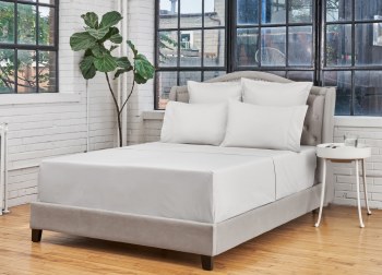 Percale Deluxe Flat Sheet - Twin - Glacier