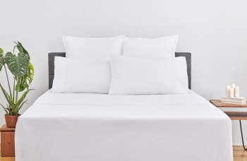 Impressions Fitted Sheet - Double - White