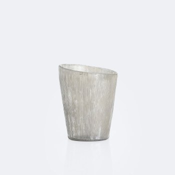 Small Frosted Etched Vase