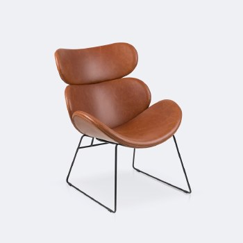 Cazar Lounge Chair - Brandy