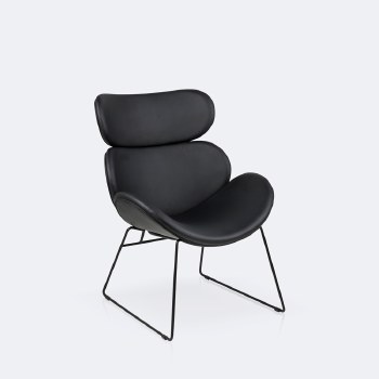 Cazar Lounge Chair - Black