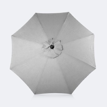 9' Auto Tilt Umbrella - Warm Grey