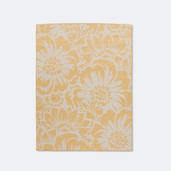 Cabana Outdoor Rug 5'x7' - Yellow Flowers