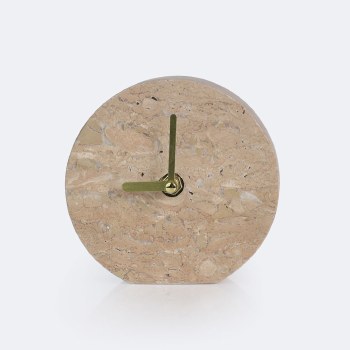 Marble Clock - Natural