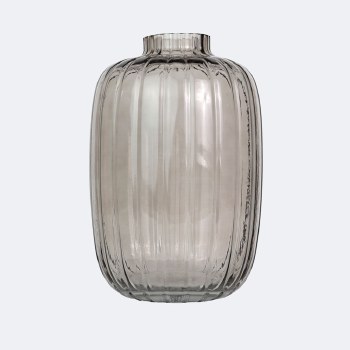 Glass Vase - Large - Smokey