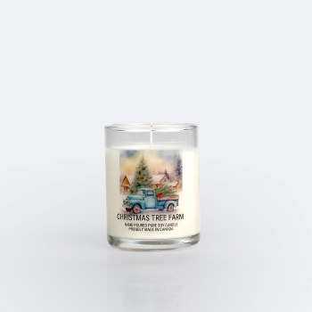 3 Oz Christmas Ornament Candle - Christmas Tree Farm