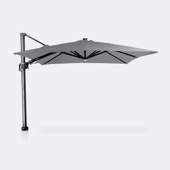 Cosmic 10' Square Tilt Top Parasol - Dark Grey