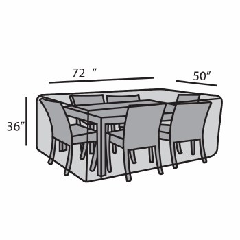 50"x 72" Rectangular Dining Set Cover