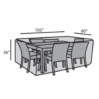 80"x105" Rectangular Dining Set Cover