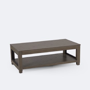 Denver Coffee Table – Brushed Taupe Frame