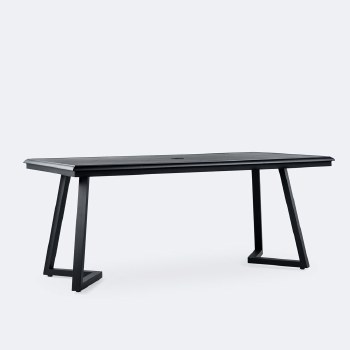 Geometric 40x70 Dining Table – Black