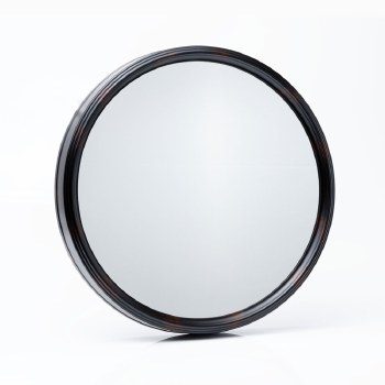 Gwendoline Wall Mirror- Round Black