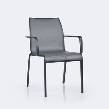 Holiday Sling Armchair - Dark Grey