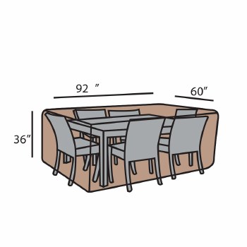 Rect. Dining Set Summer Cover-Small