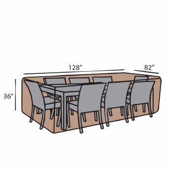 Rect. Dining Set Summer Cover-Large