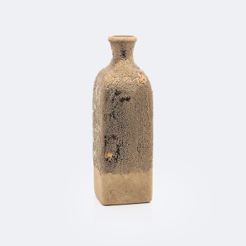 Ceramic Rustic Gold Vase