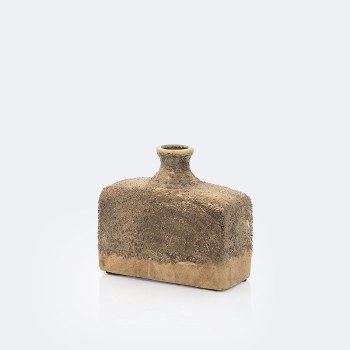 Ceramic Rustic Gold Vase