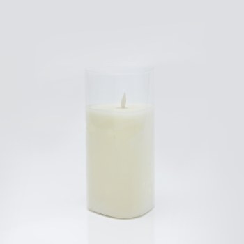 Triangle Glass LED Candle - Large