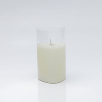 Triangle Glass LED Candle - Medium